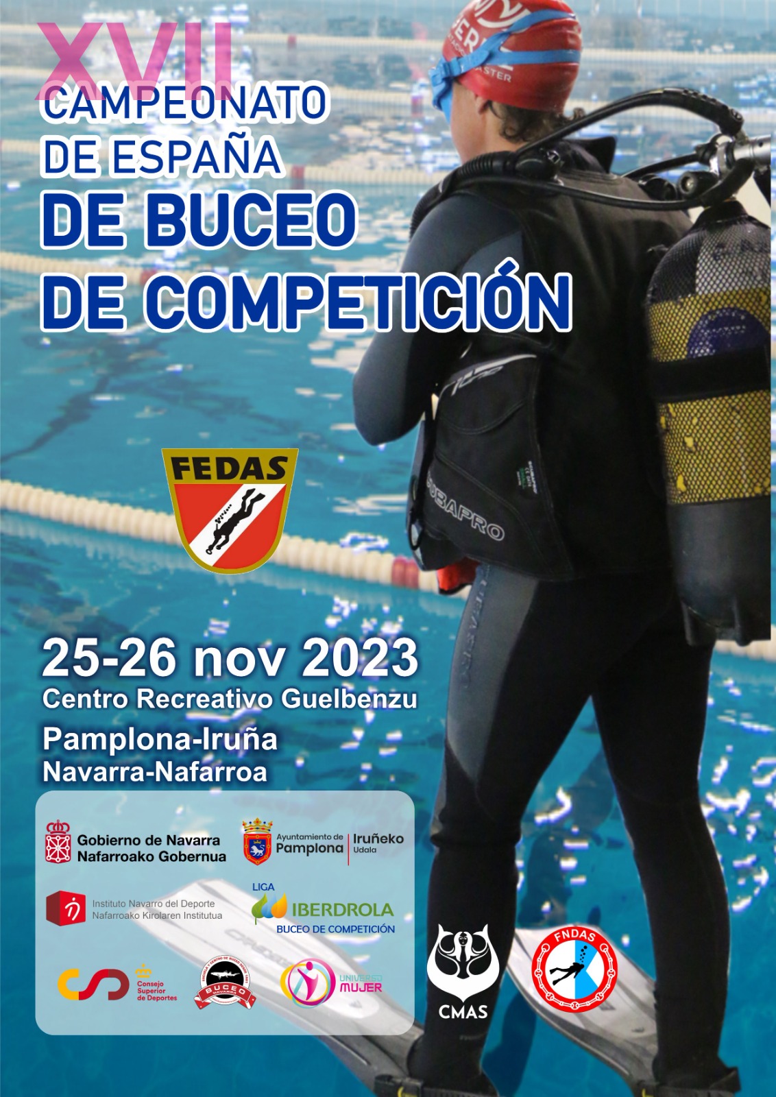 XVII Campeonato de Espa&ntilde;a de Buceo de Competici&oacute;n 2023 (25-26 noviembre, Pamplona)